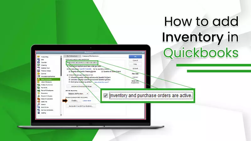 how to add inventory in quickbooks